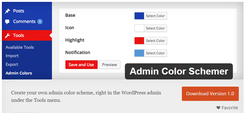 Create Custom Admin Color Schemes in WordPress with Admin Color Schemer- WordPress Plugin
