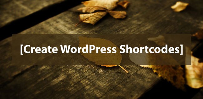 how to create shortcode in wordpress