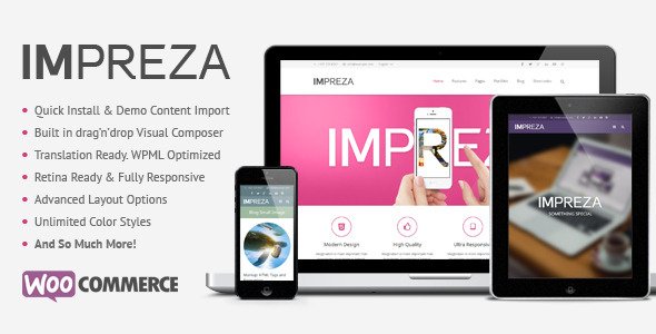 impreza drag and drop WordPress theme