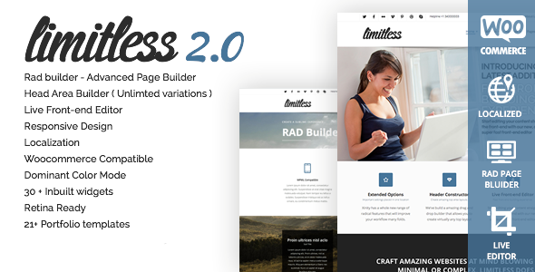 limitless- drag and drop WordPress theme smallenvelop