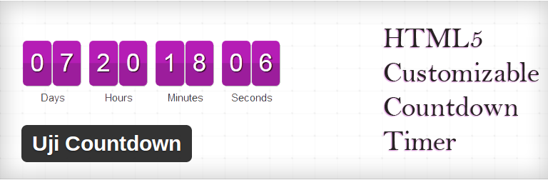 Uji Countdown WordPress plugin