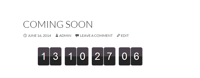 Landing page with countdown timer