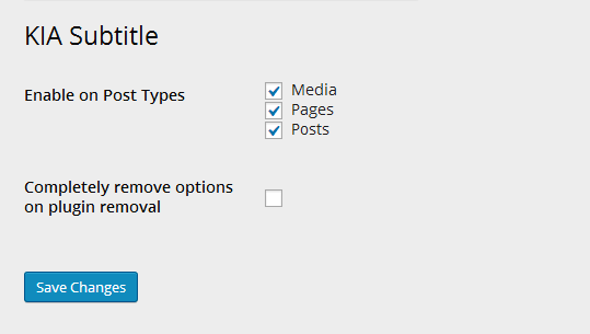 Add a subtitle to posts and pages