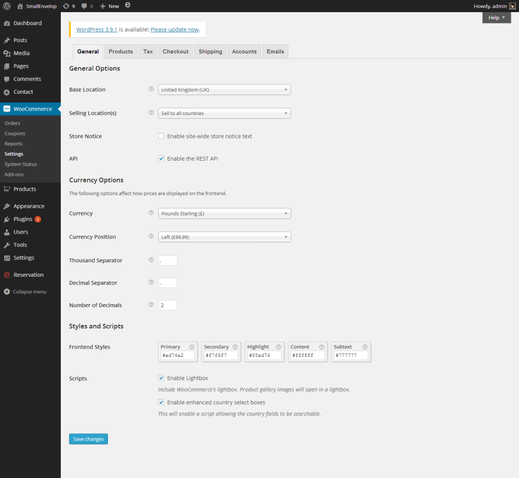 online shop with woocommerce