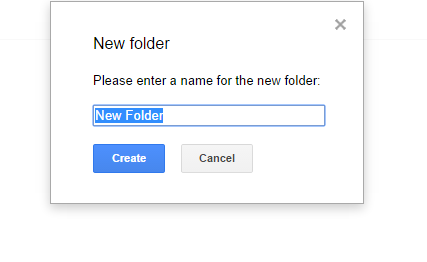 google drive new folder