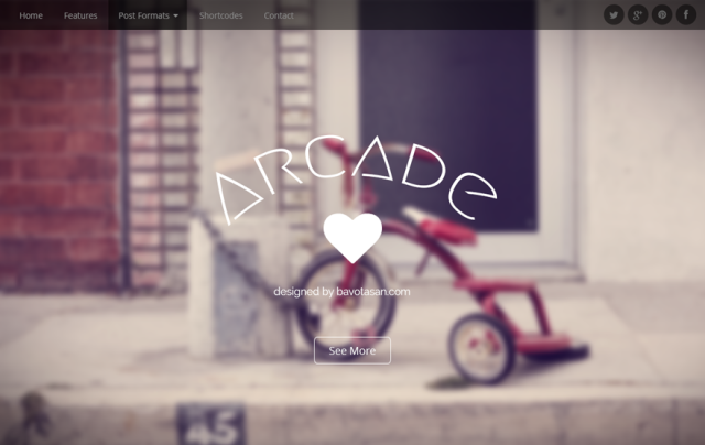 arcade - free wordpress theme of 2014