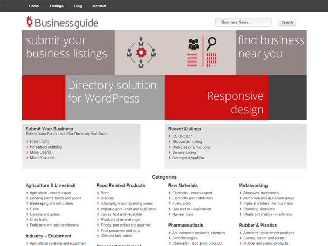 directory - free wordpress theme of 2014