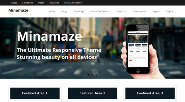 minamaze - free wordpress theme of 2014