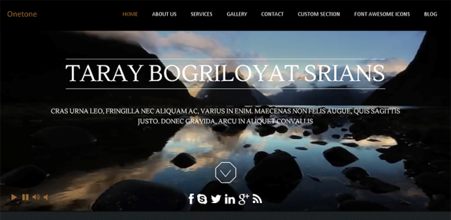 onetone - free wordpress theme of 2014