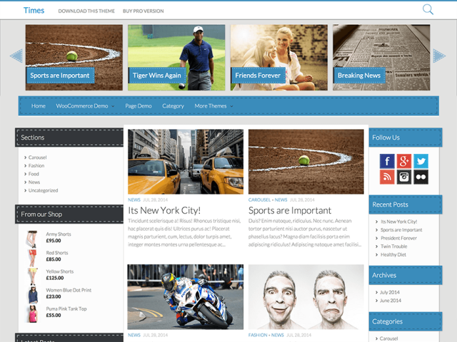 time - free wordpress theme of 2014
