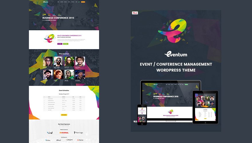 Eventum WordPress themes for conferences and events