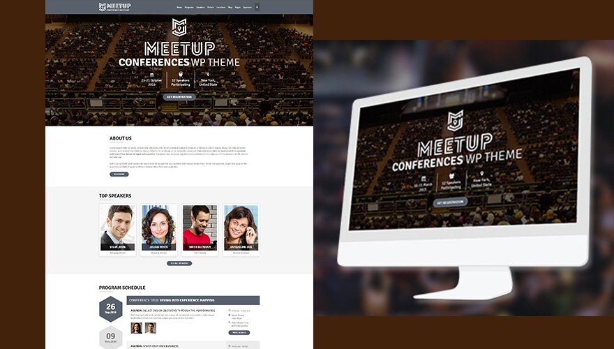 The Meetup WordPress themes for conferences and events