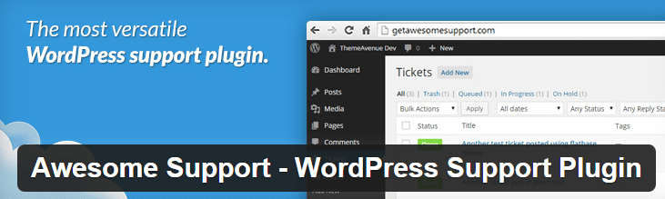 Awesome Support Free Support Ticket System WordPress Plugins