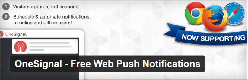 OneSignal wordpress push notification plugin