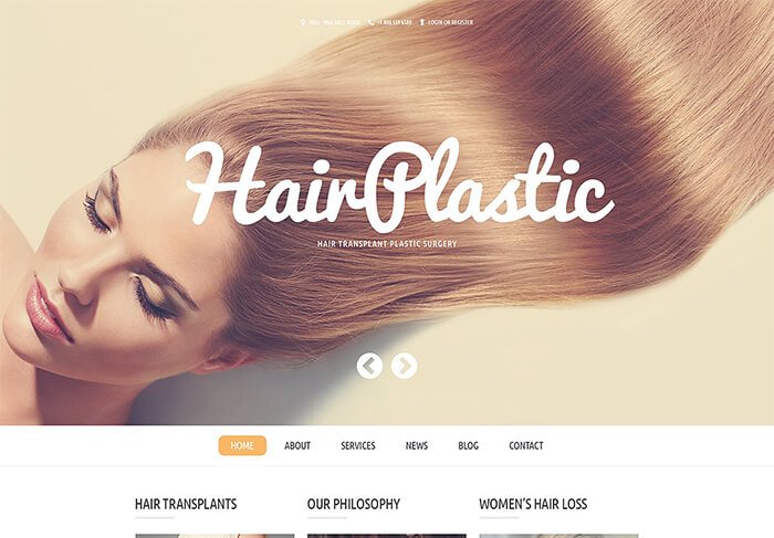 Hair Transplant Clinic WordPress Template