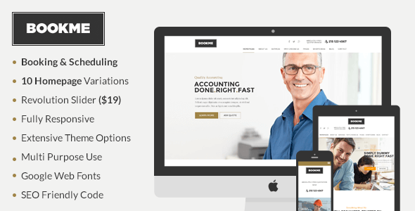 Appointment Booking WordPress Theme