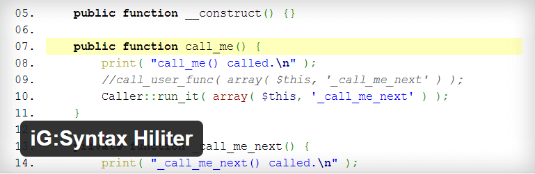 syntax highlighter