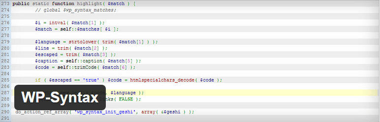syntax highlighter