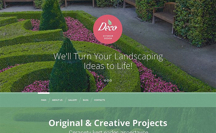 Exterior Design WordPress Theme