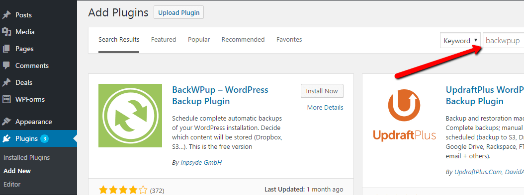 BackWPup Plugin