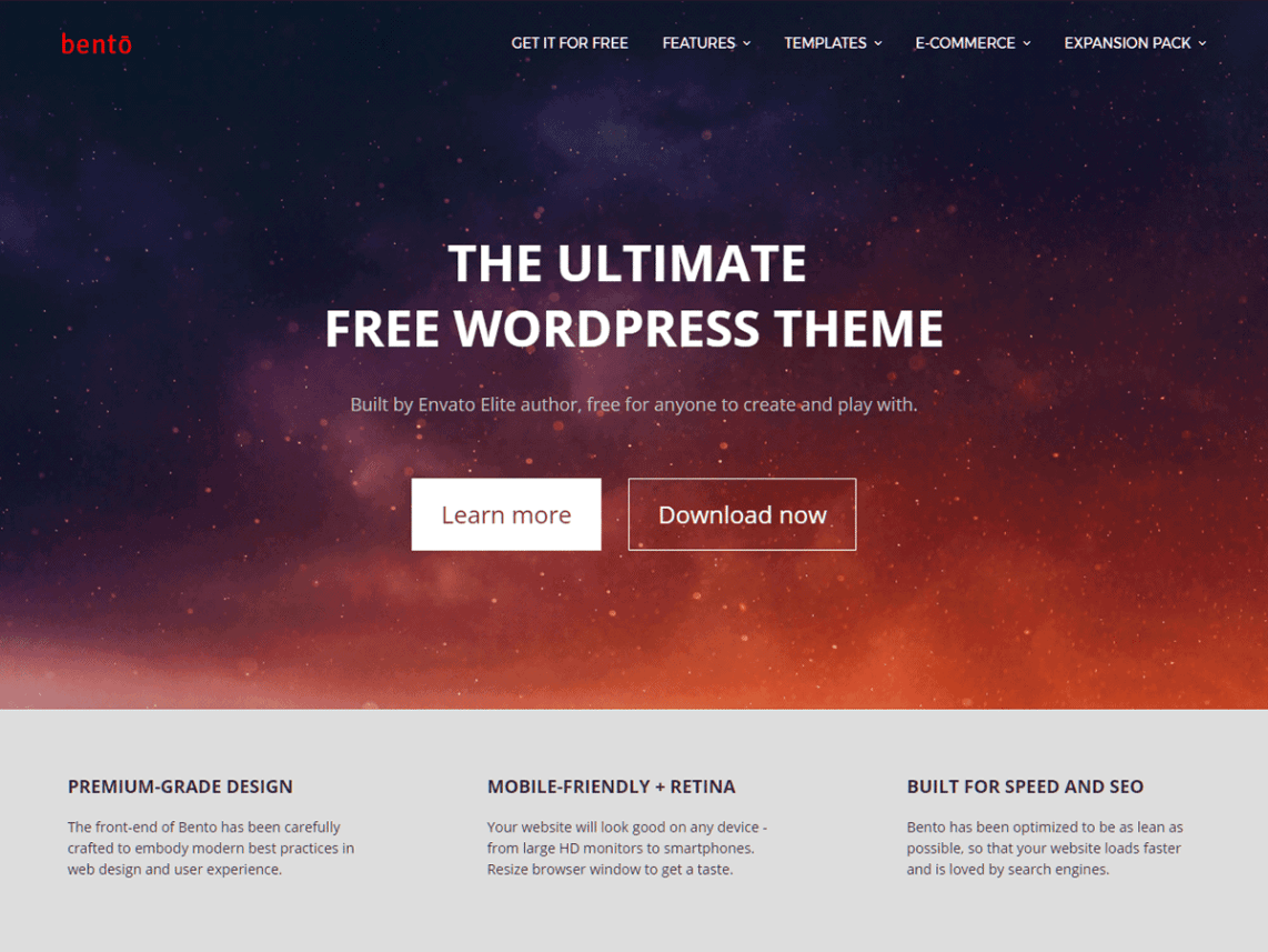 Bento WordPress theme
