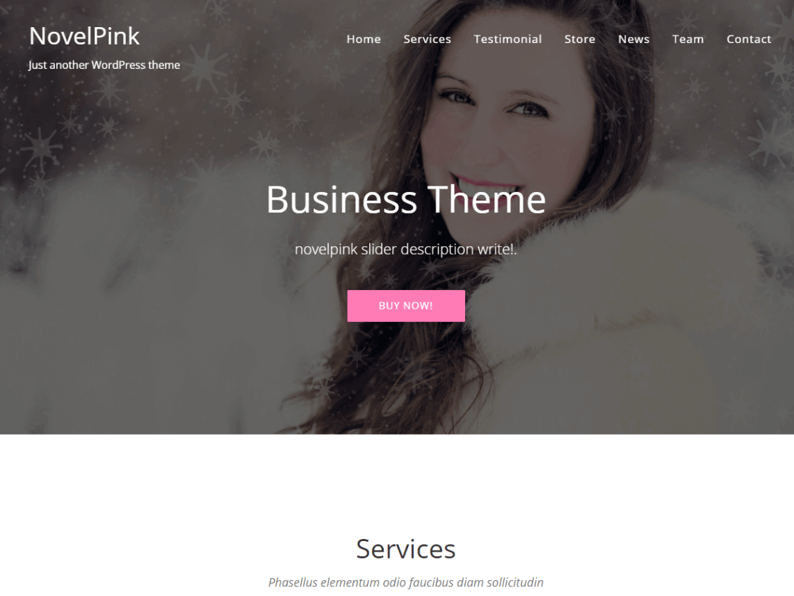 NovelPink WordPress theme