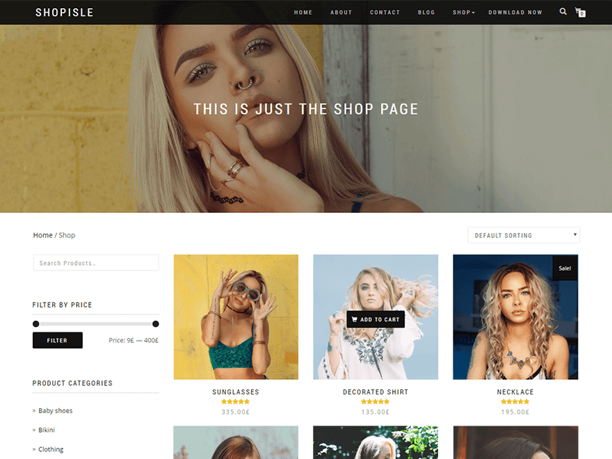 ShopIsle WordPress theme