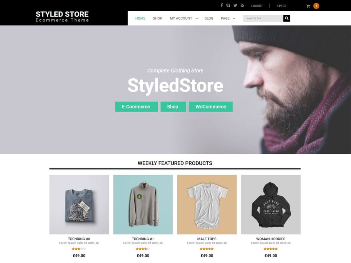 StyledStore WordPress theme