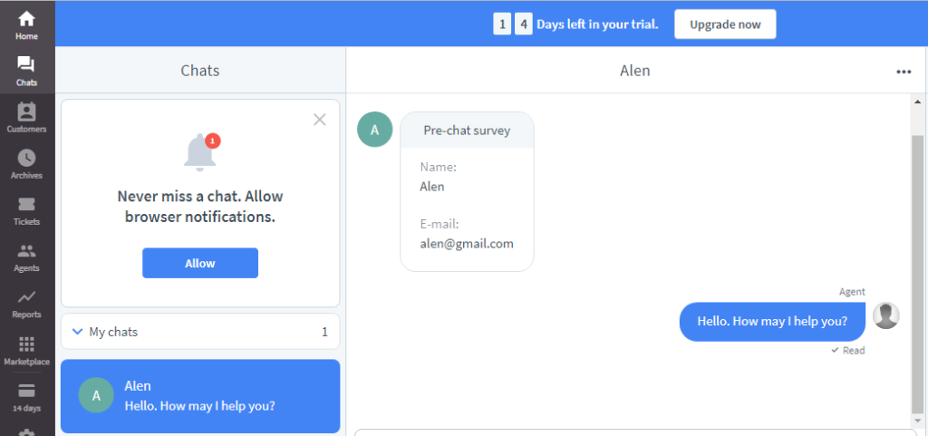 add live chat to WordPress website