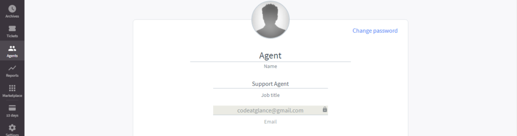 Livechat interface