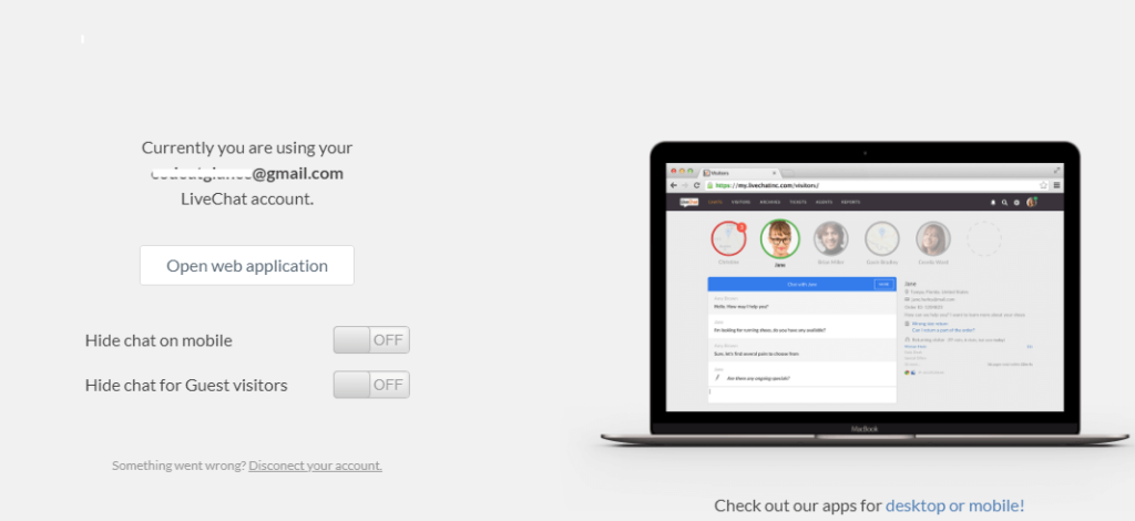 livechat setup